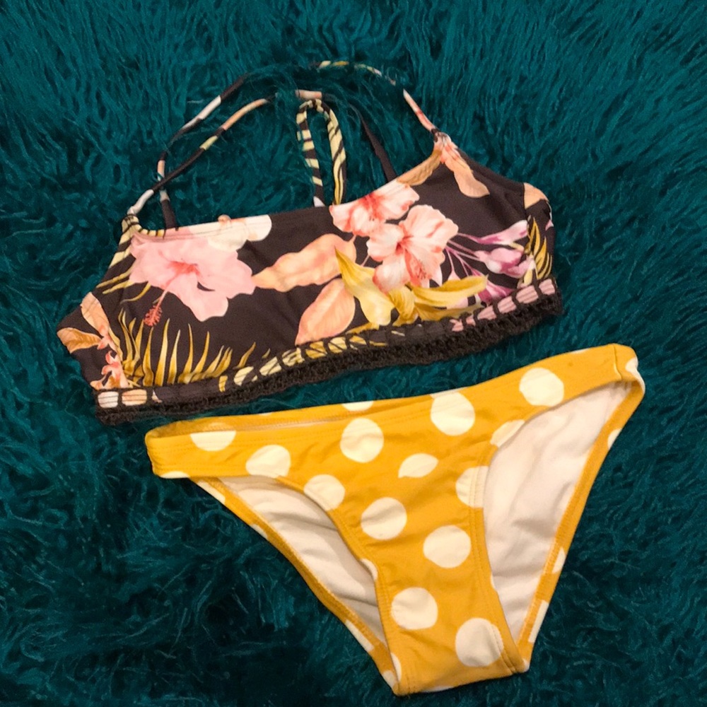 Polka Dot Bottom SwimSuit
